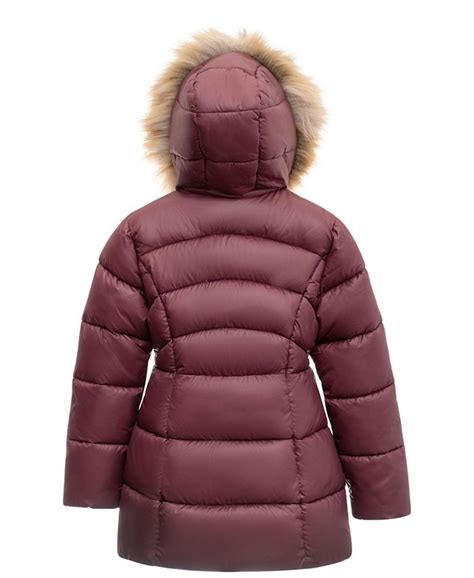 michael kors big girls heavy weight stadium jacket|Macy's.